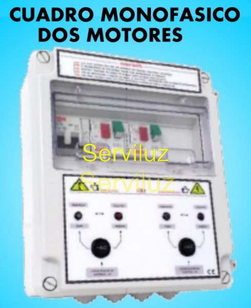 Cuadro Electrico Proteccion 2 Motores 230V Monofasico 0.33-0.50 HP CSD2-201